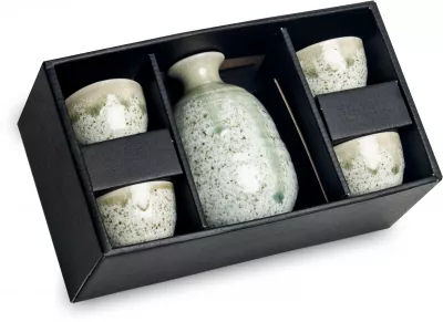 Set pentru Sake format din 5 piese  Verde