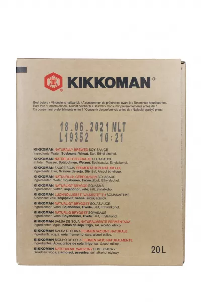 SOS DE SOIA PREMIUM KIKKOMAN, PROFESSIONAL USE, CUTIE DE 20 L (BAG IN BOX)