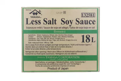 SOS DE  SOIA PREMIUM YAMASA, Less salt (43% mai puțina sare), FERMENTAT NATURAL, CUTIE DE 18L (BAG IN BOX)