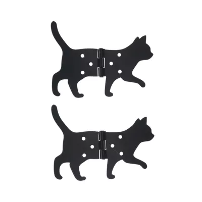 Balamale set 2 bucati dreapta negre din fier Cat Esschert Design