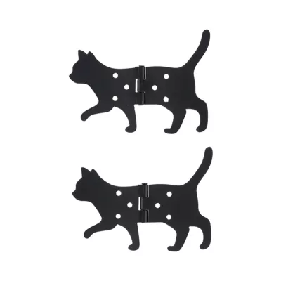 Balamale set 2 bucati stanga negre din fier Cat Esschert Design