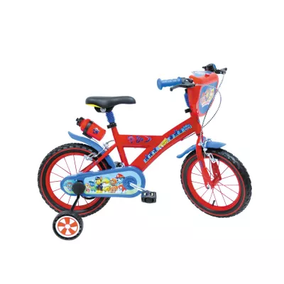 Jucarii exterior - Bicicleta pentru copii cu roti ajutatoare 14'' PAW PATROL, hectarul.ro