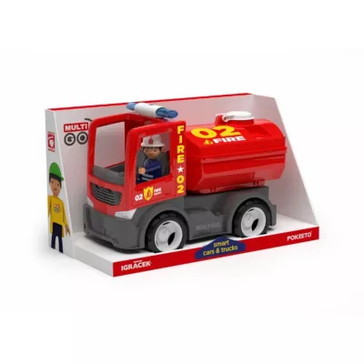 Camion de pompieri cu cisterna si un pompier MultiGO