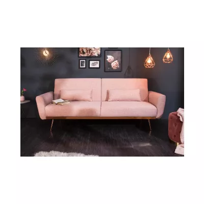 Mobilier interior - Canapea extensibila roz pal 210cm Bellezza Invicta, hectarul.ro