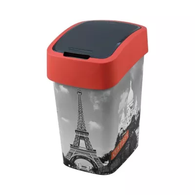 Coș de gunoi Curver® FLIP BIN 25L, print " Turnul Eiffel "