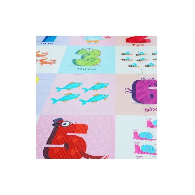 Covor de joaca puzzle pentru copii din spuma EVA,  60 x 60 cm, 4 piese - EP 1008C