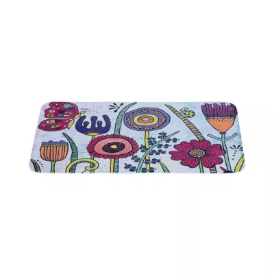 Covoras de baie multicolor din poliester 45 x 70 cm Full Bloom Rollin Art Wenko