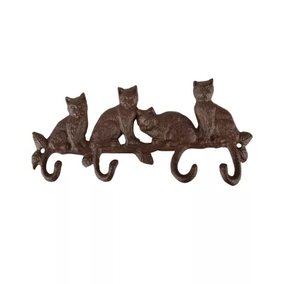 Cuier ruginiu din oțel turnat Cat tail hooks Esschert Design