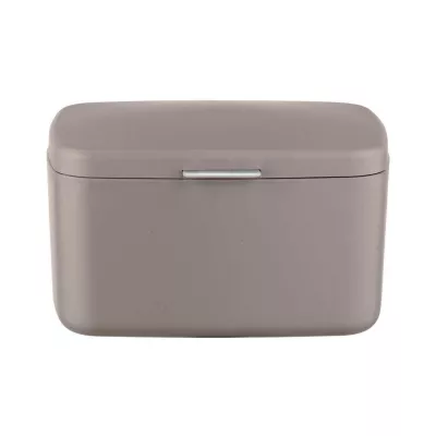 Baie - Cutie pentru accesorii de baie, taupe, din plastic 19,5 x 11 x 16 cm, Barcelona Wenko, hectarul.ro