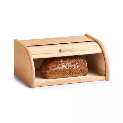 Bucatarie - Cutie pentru paine, maro, din lemn, 40 cm, Bread Bin Zeller, hectarul.ro