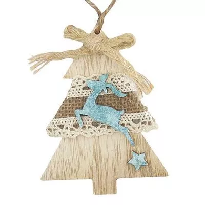 Decoratiuni de Craciun - Decor de Crăciun, brad cu agatatoare, pachet 5 bucati, 10 cm, hectarul.ro