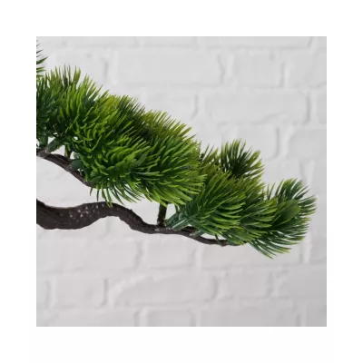 Decoratiune alb/verde design bonsai in ghiveci 21 cm Boltze