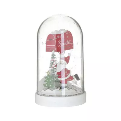 Decoratiune Craciun din sticla, cu led, Bell 19 cm Inart