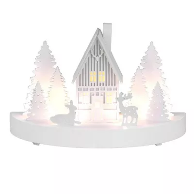 Decoratiuni de Craciun - Decoratiune de Craciun MagicHome, Parc montan, LED, 25x12x28 cm, hectarul.ro
