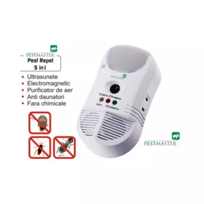 Aparate si dispozitive - Dispozitiv electronic PestMaster 5 IN 1 (450 mp) Ultrasunete si Unde Electromagnetice, hectarul.ro
