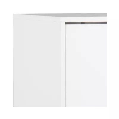 Dulap de pantofi alb, din MDF 133,5 cm Mitra Actona