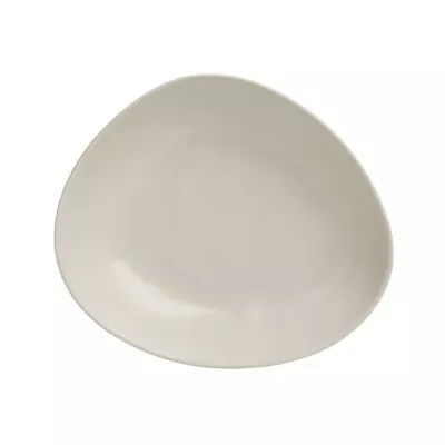 Bucatarie - Farfurie crem ceramica asimetrica 23X20X5 cm Inart, hectarul.ro