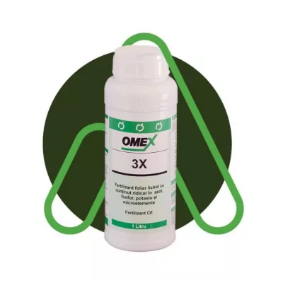Fertilizant foliar NPK si microelemente Omex 3X, 1 L