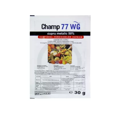 Biofungicide - Fungicid bactericid ecologic vita de vie, castraveti, tomate, mar Champ 77 WG, 30 grame, hectarul.ro