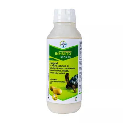 Fungicid pentru cartof, castraveti, salata si ceapa, 1L, Infinito 687.5 SC, BAYER