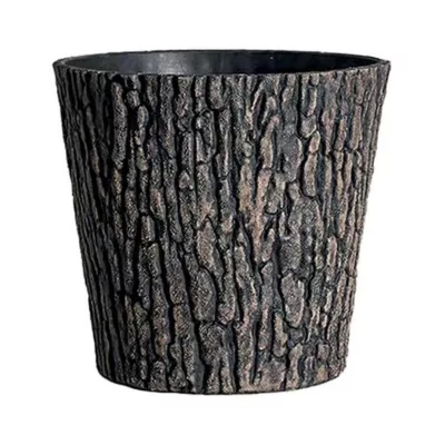 Ghivece - Ghiveci Strend Pro Woodeff cu efect de lemn de nuc, stabil UV, 37,5x30 cm., hectarul.ro