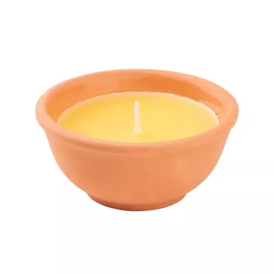 Aparate si dispozitive - Lumanare anti tantari parfumata, in suport de ceramica, Citronella, 113 gr, 12 ore durata de ardere, hectarul.ro