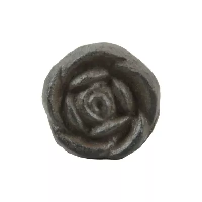 Decoratiuni exterior - Maner negru antichizat din oțel turnat Rose Esschert Design, hectarul.ro