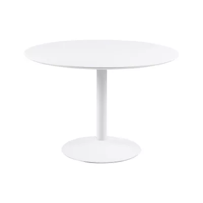 Masa de dining alba din MDF 110 cm Ibiza Actona