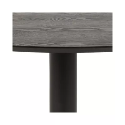 Mobilier interior - Masa de dining neagra din MDF furniruit 110 cm Ibiza Actona, hectarul.ro