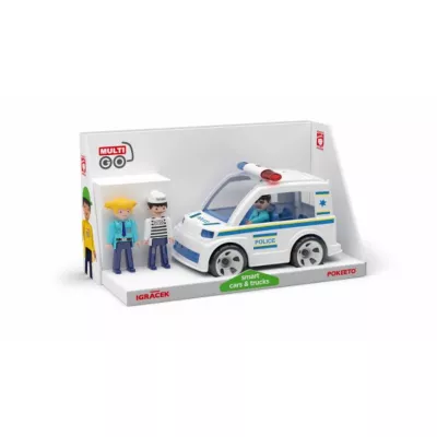 Masina de politie cu 3 figurine MultiGO