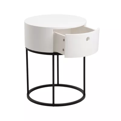 Mobilier interior - Noptiera alba din MDF Polo II Actona, hectarul.ro