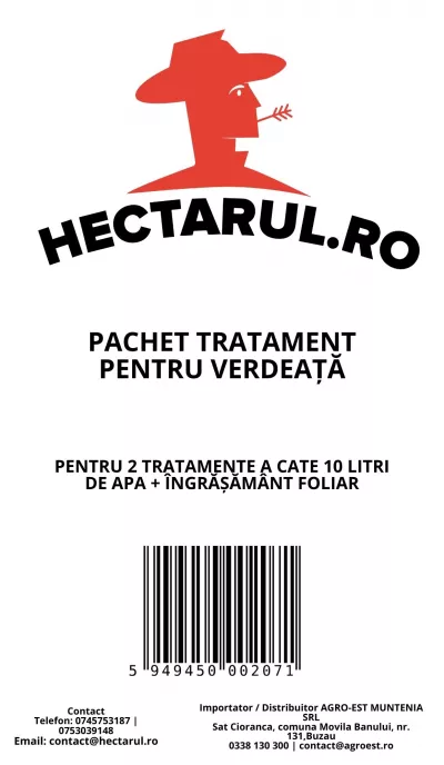 Pachete tehnologice - Pachet tratament pentru verdeata cu ingrasamant foliar, 20 litri, hectarul.ro