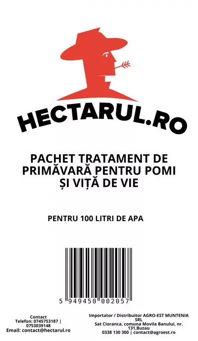 Pachete tehnologice - Pachet tratament de primavara pentru pomi si vita de vie, 100 Litri, hectarul.ro