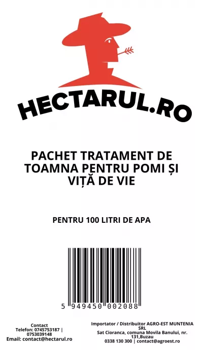 Pachete tehnologice - Pachet tratament de toamna pentru pomi si vita de vie, 100 Litri, hectarul.ro