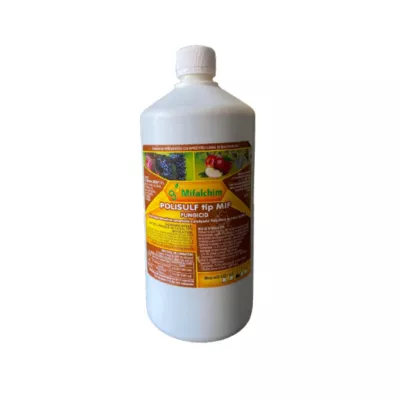Fertilizanti si biostimulatori pentru aplicare foliara - Polisulf / Polisulfura de calciu, Tip MIF, 1 litru, hectarul.ro