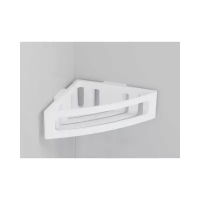 Polita de colt alba din plastic ABS 35 x 8,5 x 20 cm Bralia Wenko