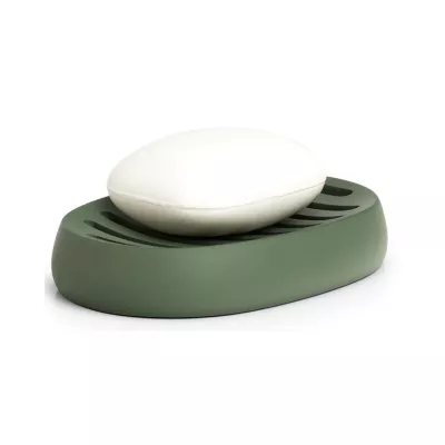 Savoniera verde, din polirasina, 13 cm, Soap Dish Modern Zeller