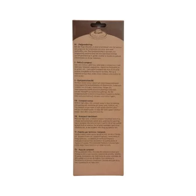 Scafa de mana pentru compost din inox si lemn 32 cm Esschert Design