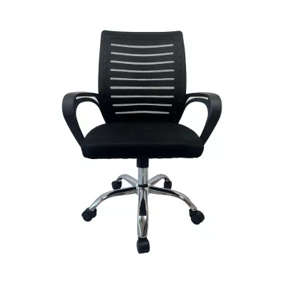 Mobilier interior - Scaun de birou reglabil pe inaltime, negru, 49x49x91 cm, Modern Mesh Office Chair, hectarul.ro