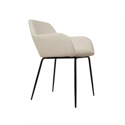 Mobilier interior - Pachet 3+1 Scaun living crem, din catifea poliester si metal, fix, CH26 F009-2, hectarul.ro