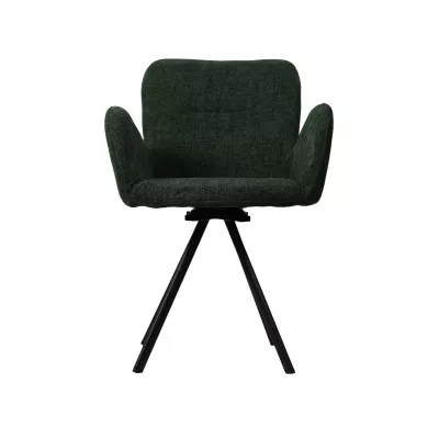 Mobilier interior - Pachet 3+1 Scaun living verde, din catifea poliester si metal, rotativ, CH38 CD2302-20, hectarul.ro