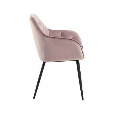 Mobilier interior - Scaun dining roz pal textil Brooke Actona, hectarul.ro