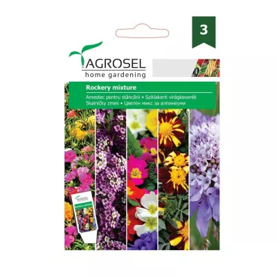 Seminte flori - Seminte amestec pentru stancarii, 1,2 grame, AGROSEL, hectarul.ro