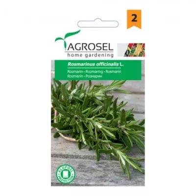 Seminte plante aromatice - Seminte aromatice Rozmarin  Agrosel 0.1 g, hectarul.ro