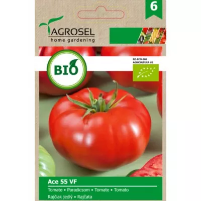 Tomate - Seminte bio Tomate Ace 55 VF ECO Agrosel 0.5 g, hectarul.ro