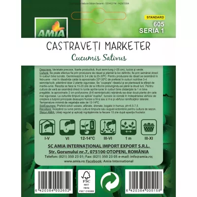 Castraveti - Seminte Castravete MARKETER A AMIA 1.8gr, hectarul.ro