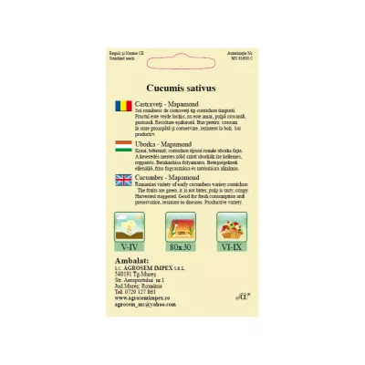 Castraveti - Seminte Castraveţi  Cornichon Mapamond AGROSEM 8 g, hectarul.ro