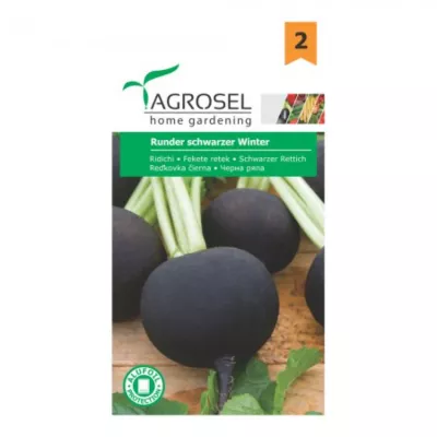 Seminte Ridichi Runder schwarzer Agrosel 6 g