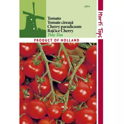 Tomate - Seminte Tomate RED  TINY TIM CHERRY - cireasa Horti Tops 0.5 g, hectarul.ro