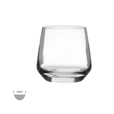 Bucatarie - Set 6 pahare din sticla pentru wiskey 345cc Φ9X9 Inart, hectarul.ro